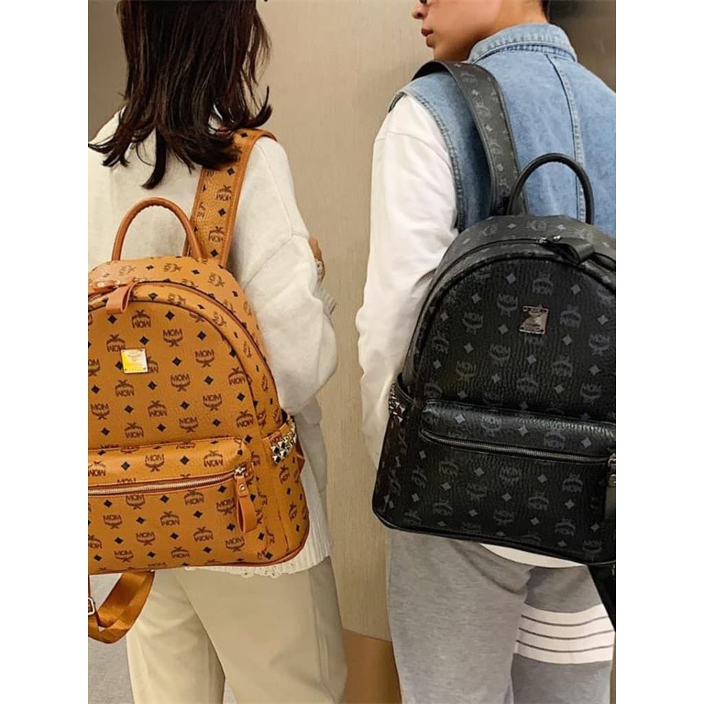 França MKPREF mochila de grande capacidade masculina feminina moda saco de escola de couro macio novo Casual All-Match m