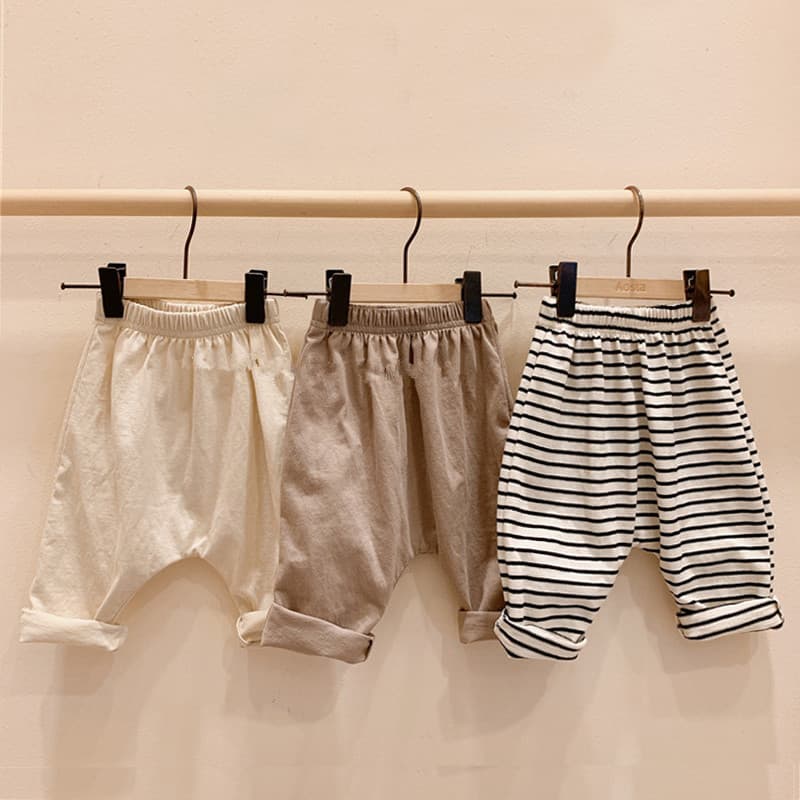 Crianças calças compridas primavera outono estilo das mulheres dos homens bebê puro algodão Leggings estilo fino solto H