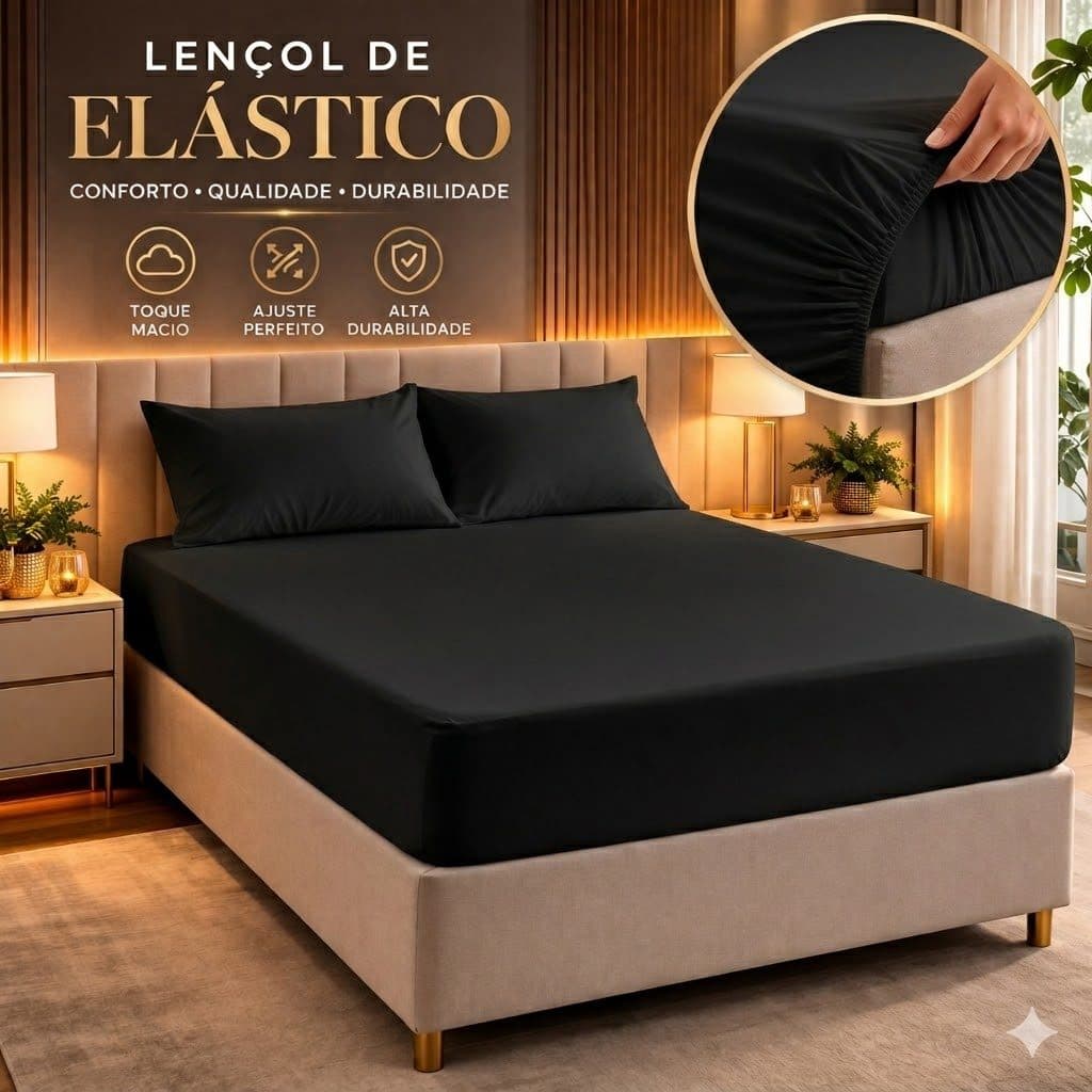 Lençol Avulso Casal Luxo Com Elástico Alta Durabilidade