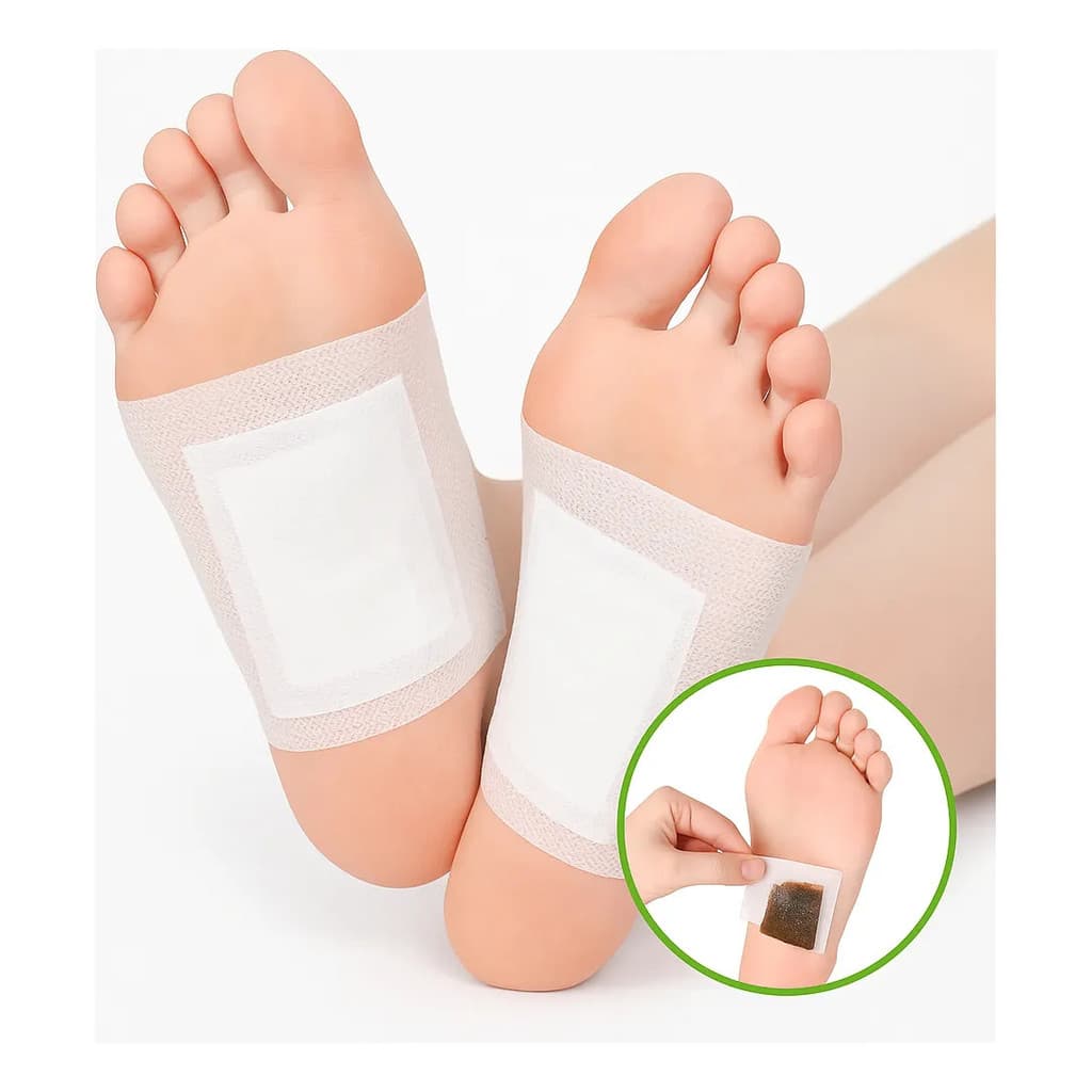 Kit 10 Adesivos Detox Eliminar Toxinas Do Corpo Natural Pés