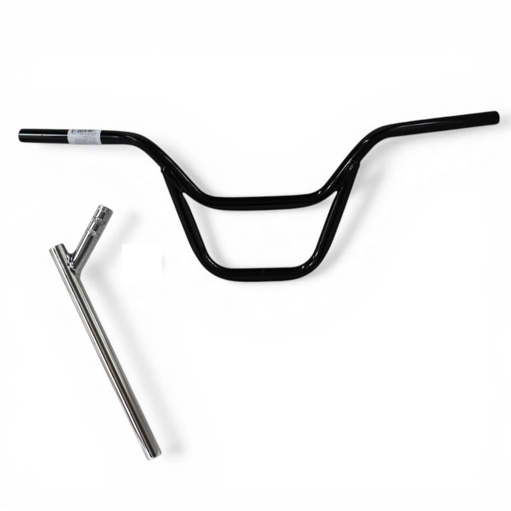 GUIDÃO CROSS M9 BOCA DE PALHAÇO FLY BIKE MESA 22,22MM CANOTE Y SELIM PARA BICICLETAS EM AÇO ARO 20