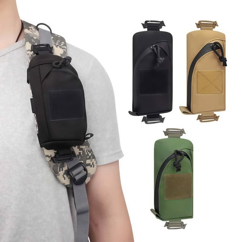 Bolsa de Cintura Tática Militar | Compacta, Durável, p/ Celular, Bike e Montanhismo