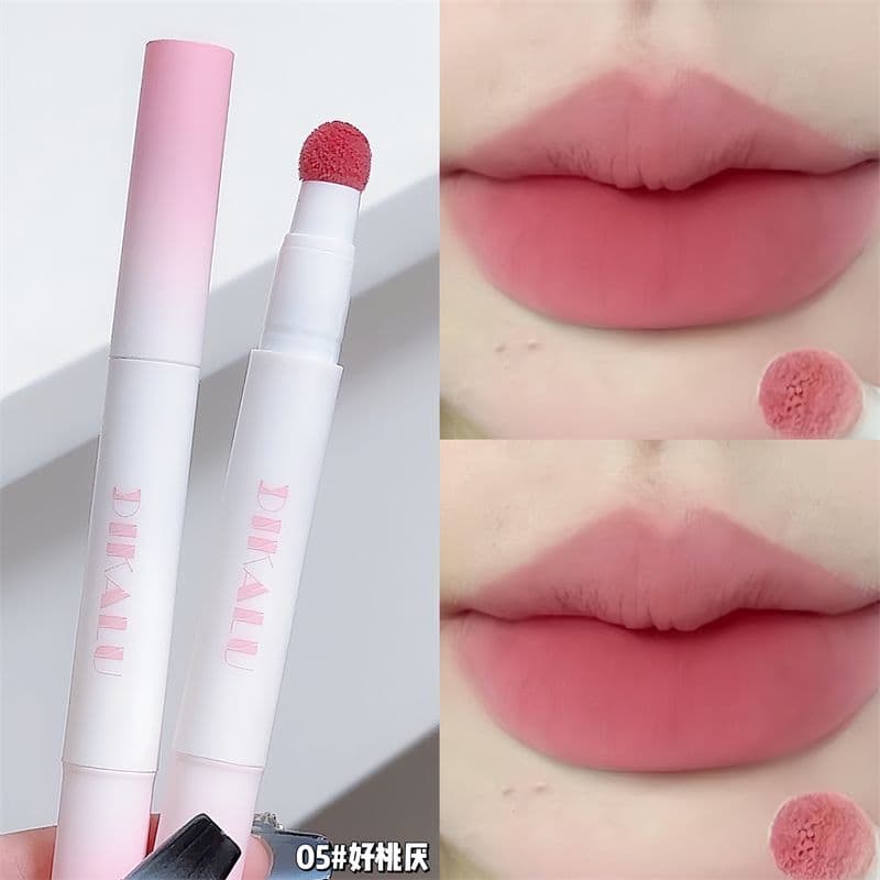 Venda quente creme de pó labial almofada de ar creme labial fosco esmalte labial Puff cabeça batom lama labial tijolo br