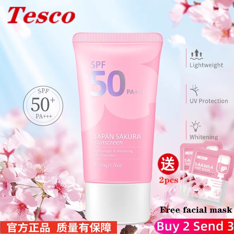 Spf50 Sakura Protetor Solar Creme Isolamento Hidratante