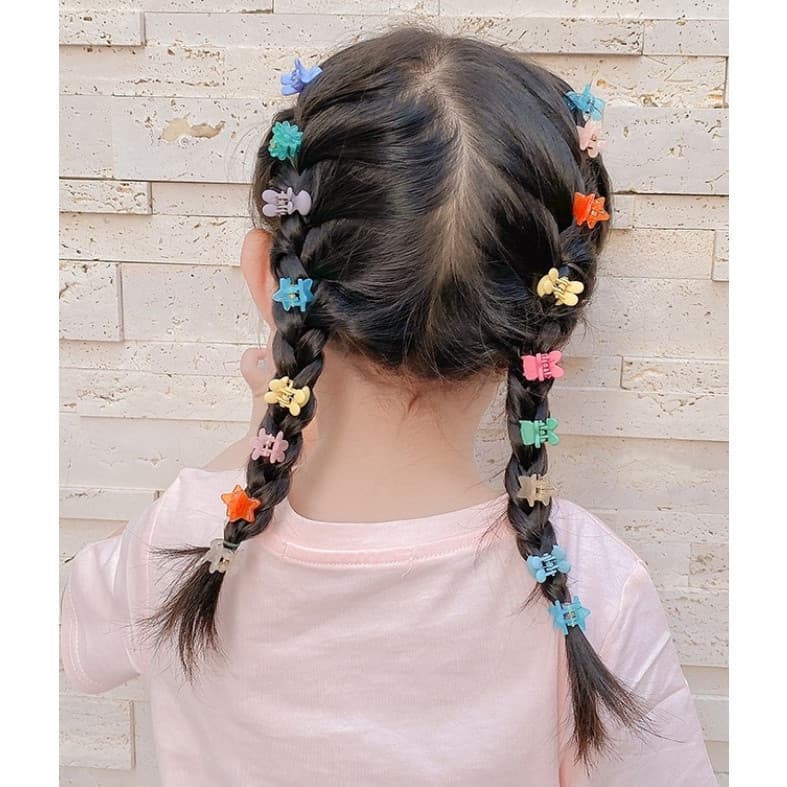 KIT 50 pcs Candy Color Mini Small Grab Clip Children's Hair Accessories Hair Claw Cute Girl Princess Hair Clip