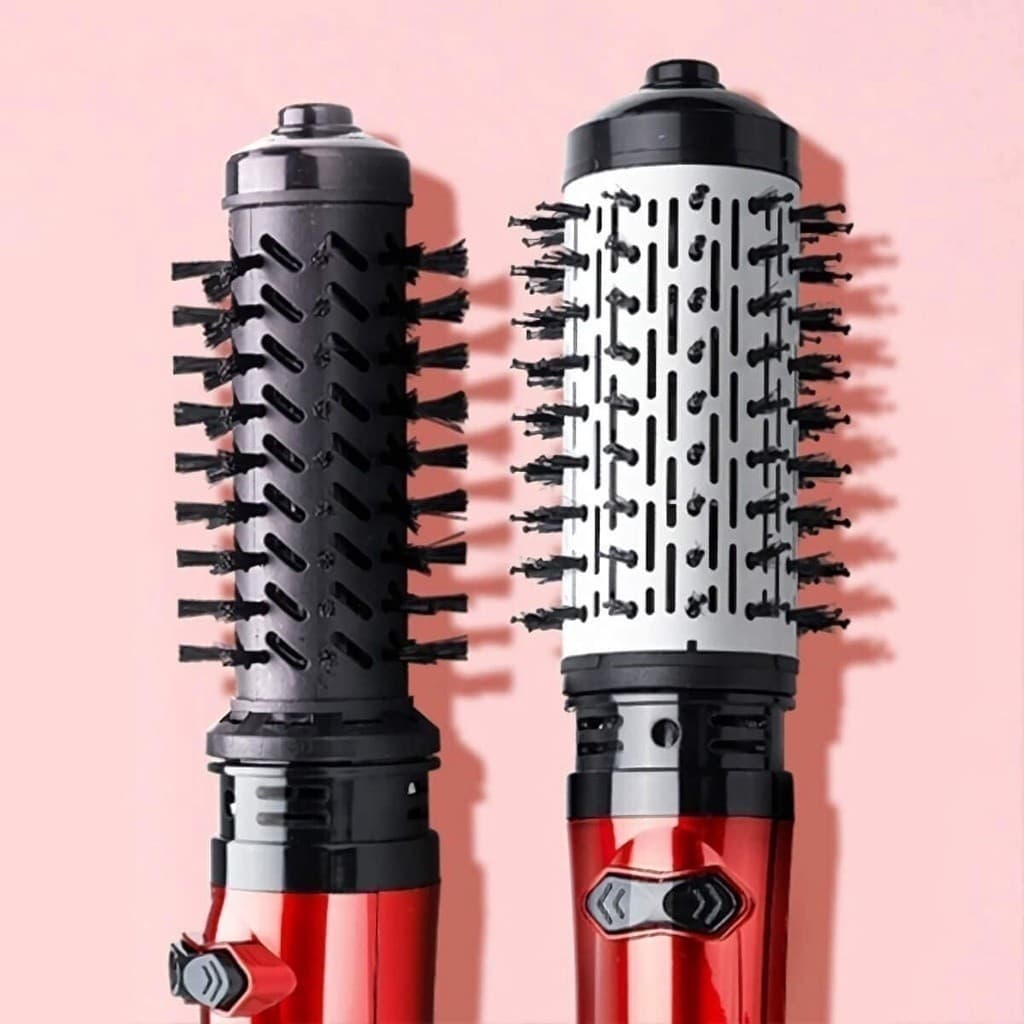 Escova Rotativa Elétrica Profissional 2 em 1 – Seca Cabelo Rapidamente na Rotina Diária
