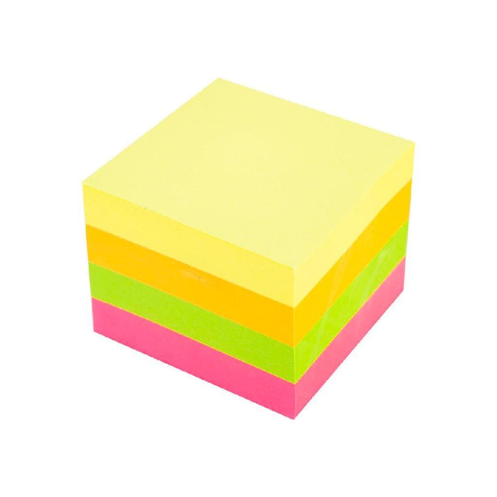 Notas adesivas post it fluorescente 51x51 mm com 100 folhas para lembretes