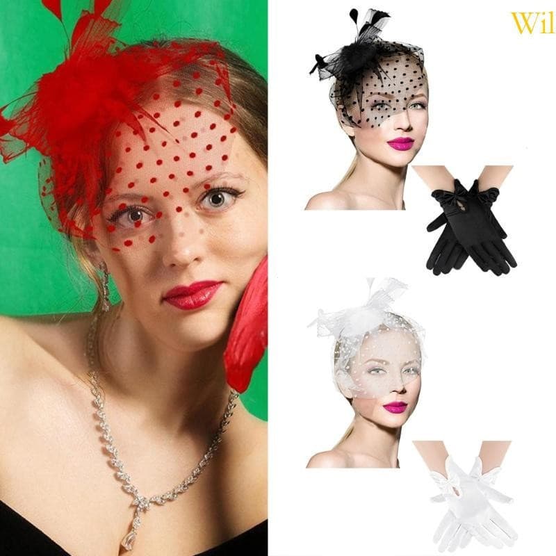 Wil Bowknot Lace Headbands Casamento Headpiece
