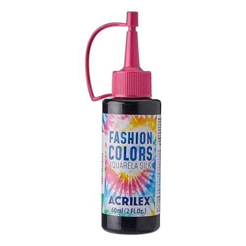 Tinta Aquarela Silk Acrilex Para Tecido Preto