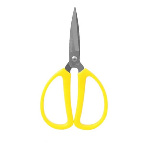 Tesoura De Escritório Bomvink 150mm Lâmina Inox Ponta Reta Amarelo