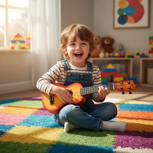 Ukulele Instrumento Musical Infantil 4 Cordas Viola
