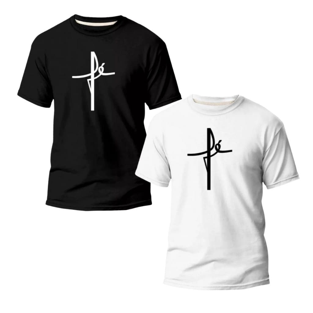 Kit Fé Camisetas Estampadas Lançamento Masculino Feminino Camisa Estampa Cristã