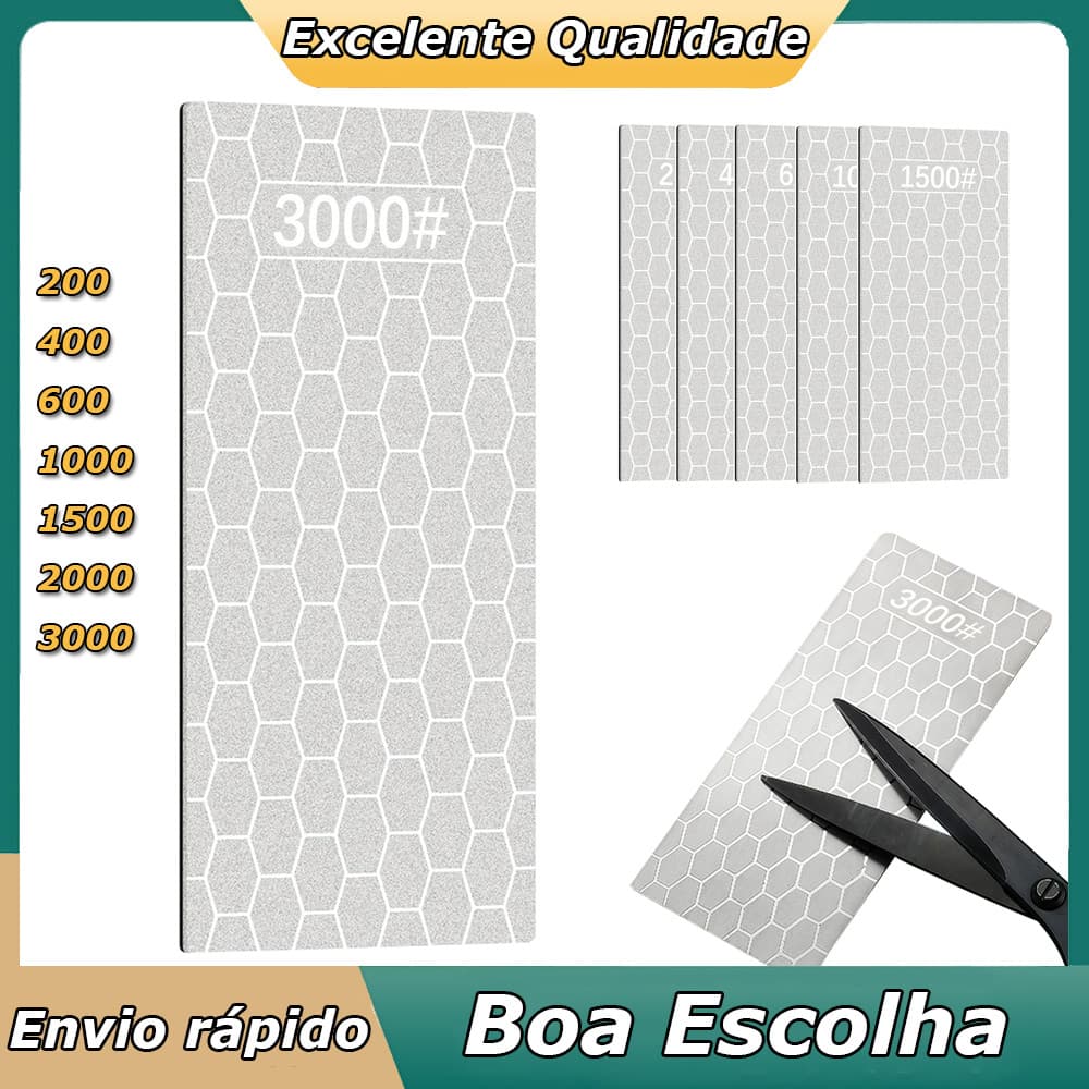 Pedra de amolar diamante grãos  pedra de afiar placa de diamante 153x64mm