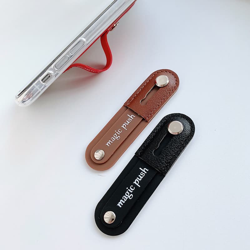 Anel Push-Pull para celular com fivela, anel feminino com fivela de dedo, pulseira preguiçosa, acessórios de fivela port