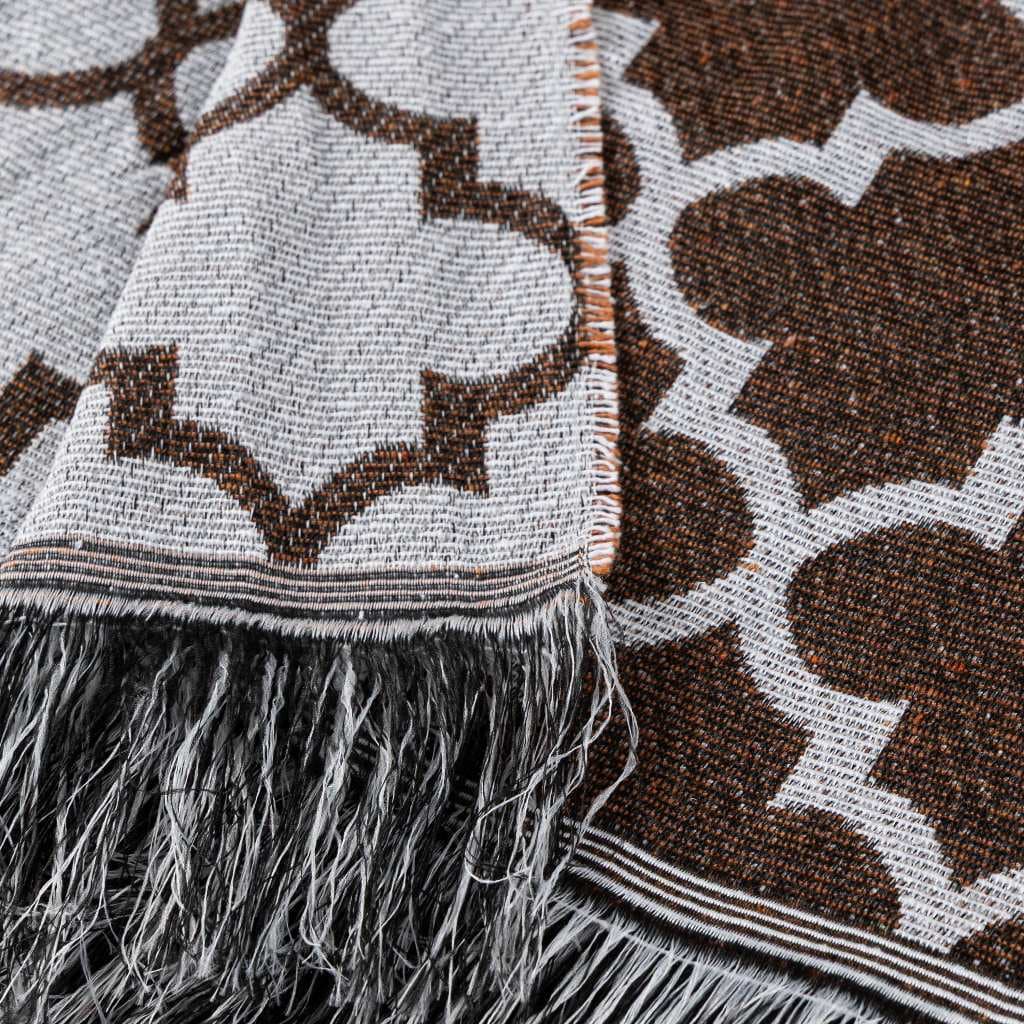 Manta Decorativa para Sofá 100% Algodão Vários Tamanhos Jacquard