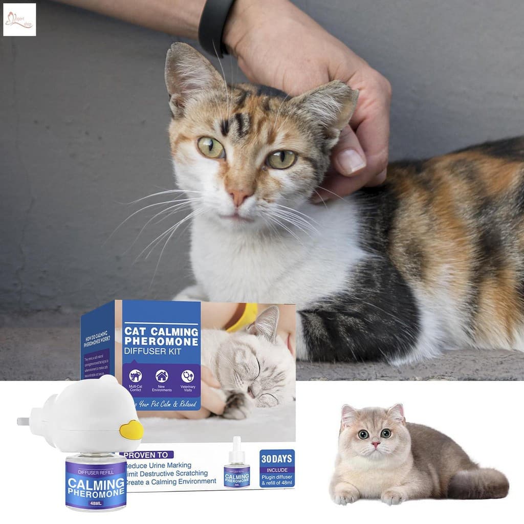 Difusor Calmante De Feromônios Para Gatos De Longa Duração Seguro Todas As Idades
