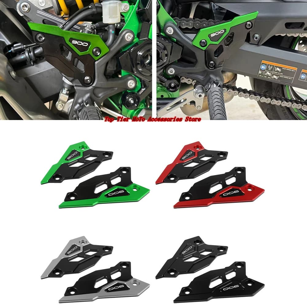 Protetor De Pedal De Motocicleta , Placa De Calcanhar , Acessórios Decorativos Z900 , Novo Ajuste Para Z900 Z 900 2017-2