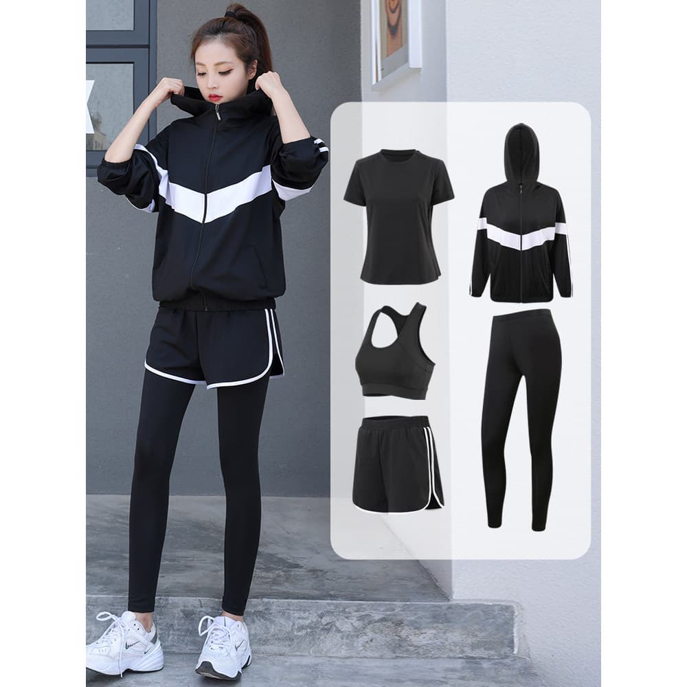 Correndo esportes terno feminino primavera verão 2026 novo estilo profissional roupas de Yoga solto tamanho grande de se