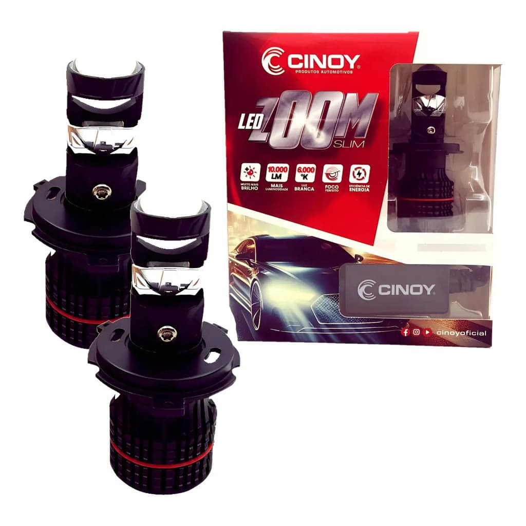Par Ultra Led Cinoy Lampada Mini Projetor Canhão 10000lm