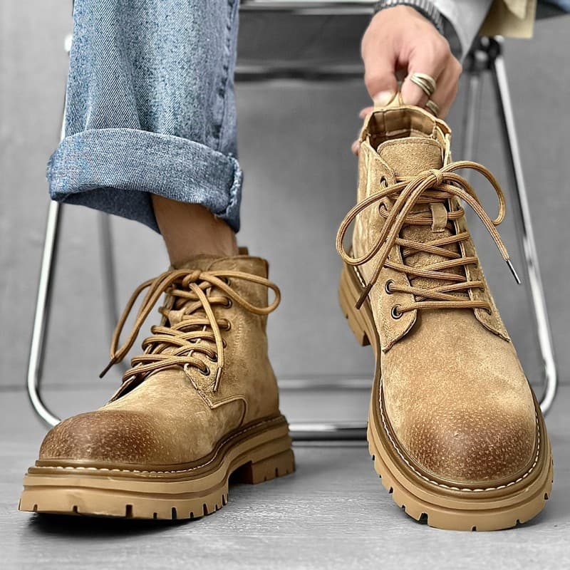 Martin botas masculinas inverno novo estilo Kick não Bad ruibarbo botas de caminhada ao ar livre sapatos britânicos ferr
