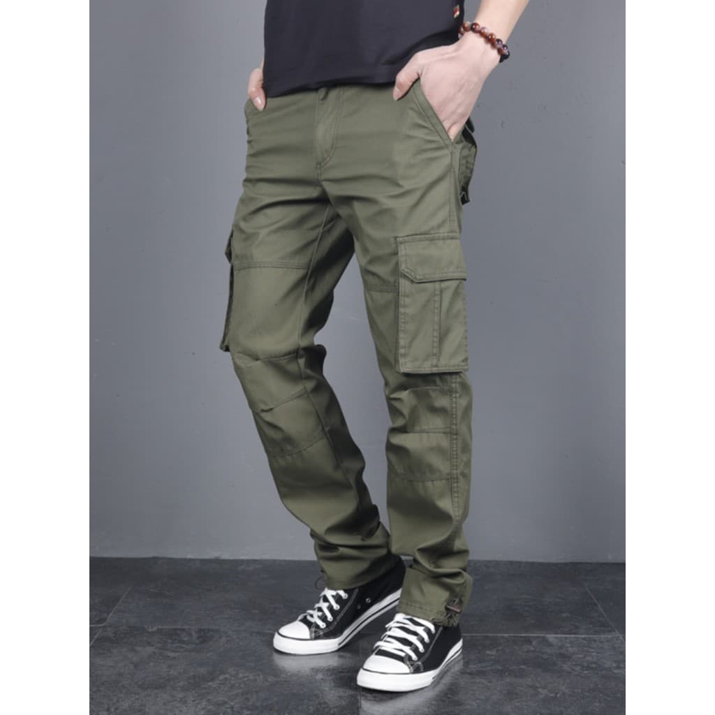 Macacão de algodão puro masculino verão fino outono primavera calças casuais masculinas em linha reta solta jaqueta de t