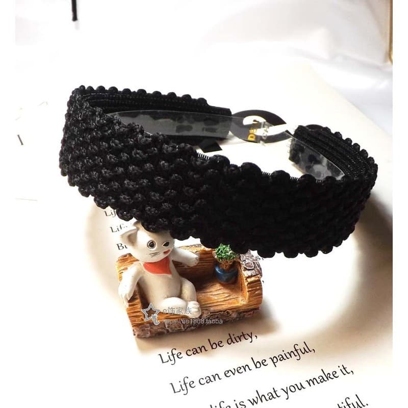 Franja pegajosa bandana simples preto azul bandana acessórios de cabelo Post adesivo mágico lavagem rosto sem costura pe