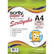 PAPEL SULFITE SCRITY A4 OF 75G 210X297