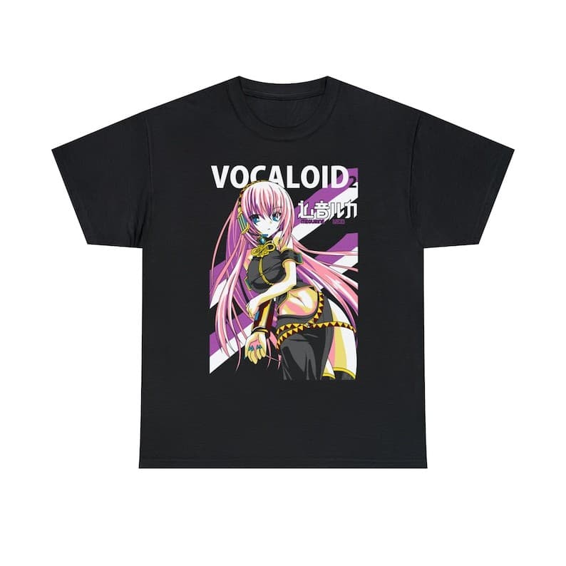 Camiseta Masculina Feminina Estampa Megurine Luka Vocaloid T-shirt Unissex Anime Streetwear Envio Imediato