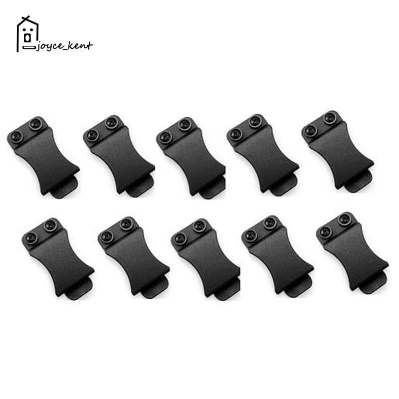 10 Pçs/Lote Clipes Rápidos Para Cintos De 1.5 Polegadas Kydex Cinto Clip Loop Com Parafuso Serve Aplicações Peça De Ferr