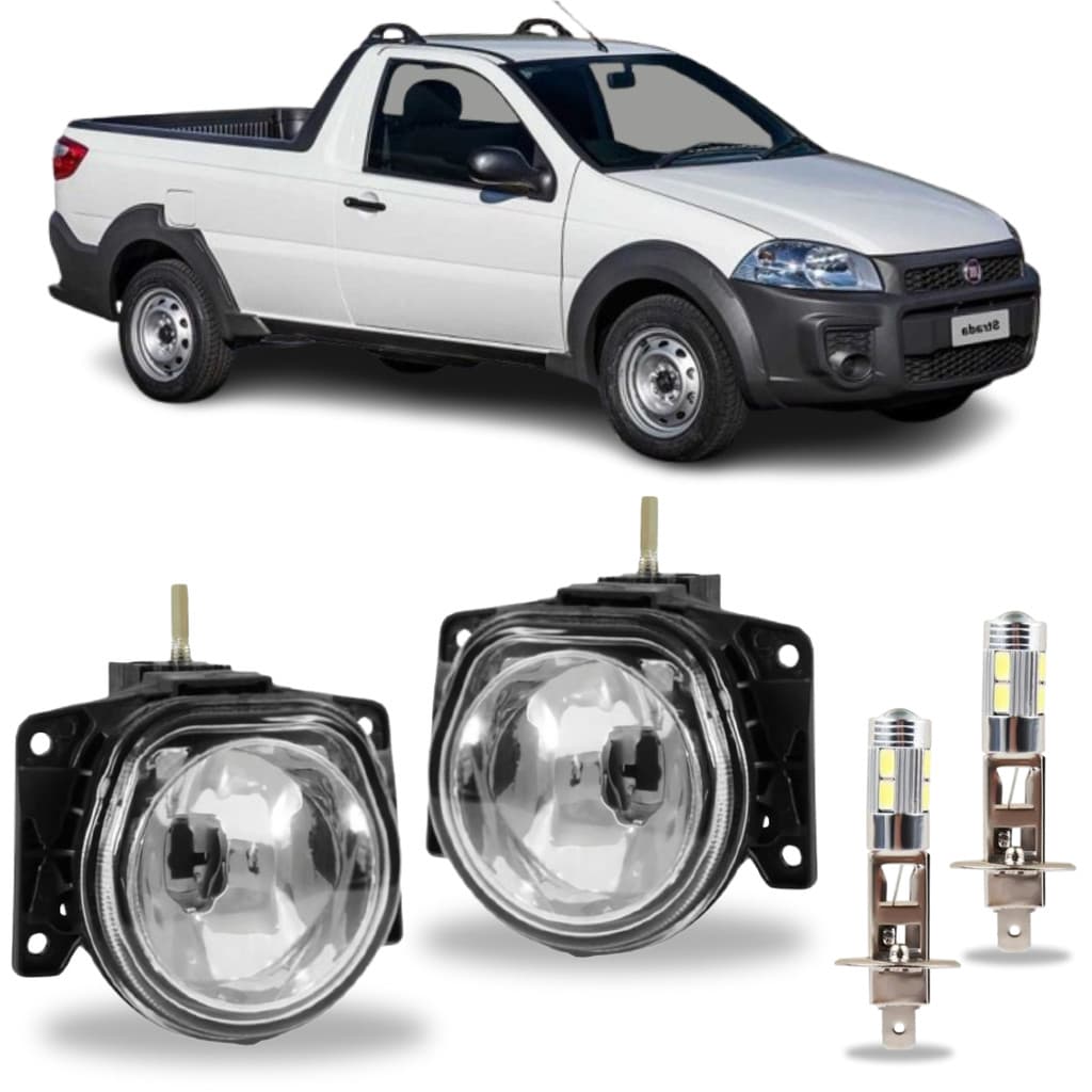 PAR FAROL MILHA STRADA WORKING 2001 ATE 2020 COM LED VIDRO