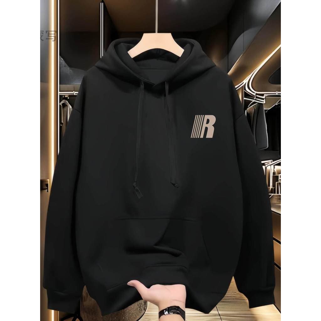 Moletom americano masculino com capuz outono inverno novo estilo ins Street Wear Casual solto tamanho grande carta manga