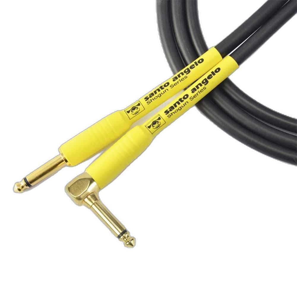 CABO P/ GUITARRA SANTO ANGELO P10+P10 OURO 0,75MM SHOGUN L 20FT/6.10M