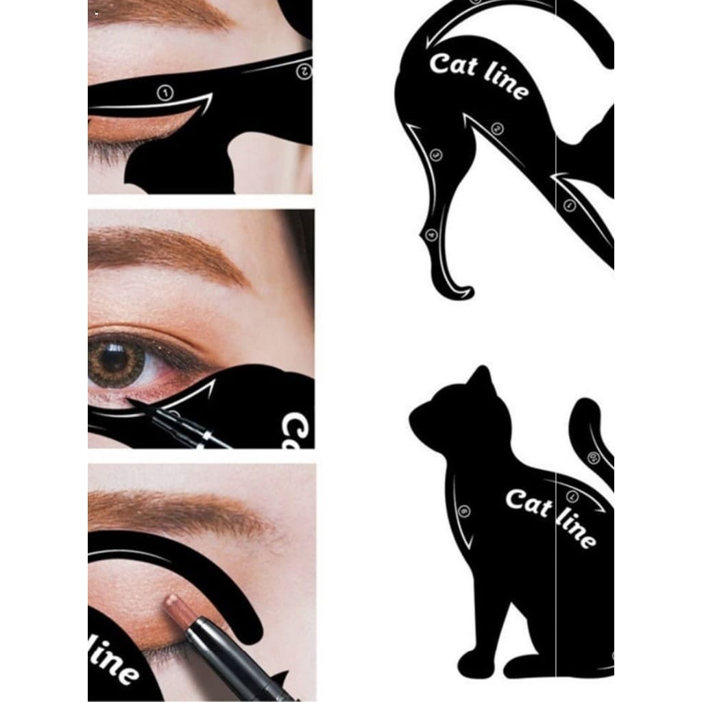 Olho desenhar delineador Aids ferramenta útil adesivos multifuncional modelo de maquiagem dos olhos dedicado cartão de s
