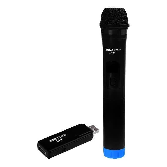 Microfone Sem Fio Megastar Profissional – Preto Original