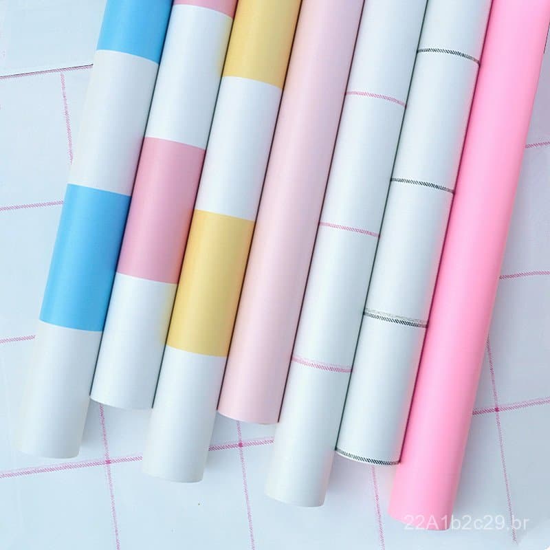 Papel de parede autoadesivo de PVC à prova d'água para dormitório, ideal para quarto, parede de fundo para móveis aconch