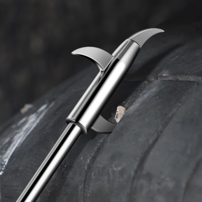 Gancho de pedra para limpeza de pneus de carro, pedra para remoção de pneus de carro, ferramenta de limpeza à prova de e