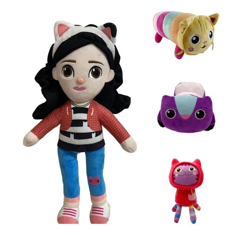 Boneca De Pelúcia Da Gabby's Plush Dollhouse Brinquedo Recheado Almofada Gato Carlita Plushie Presentes Kids Doll