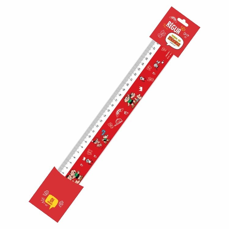 REGUA 30CM PLASTICO MONICA
