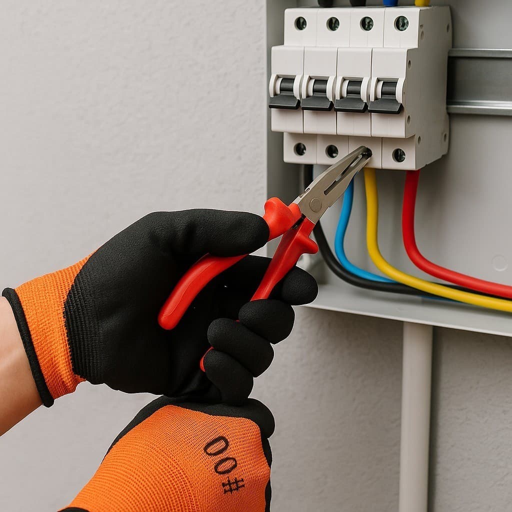 Luva de proteção corrente eletrica EPI eletricista anti choque