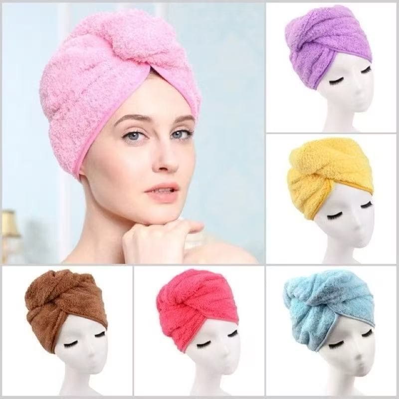 Toalha Grossa Mágica Cabelo Secar Rápido Touca Banho aleatório SK
