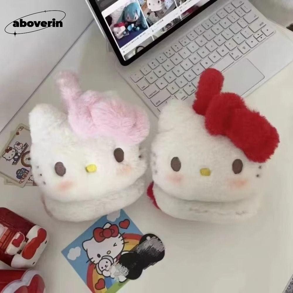 Aquecedor De Orelha Acimarin Sanrio , Protetores Macios De Pelúcia Da Hello Kitty , Capa De Ouvido Quente De Desenho Ani