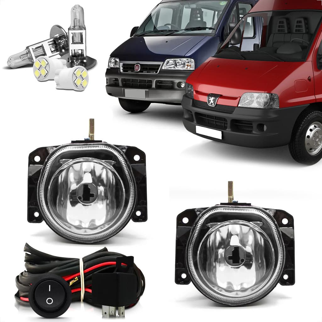 Kit Farol Milha Ducato Jumper Boxer 2005 2006 07 08 09 10 11 12