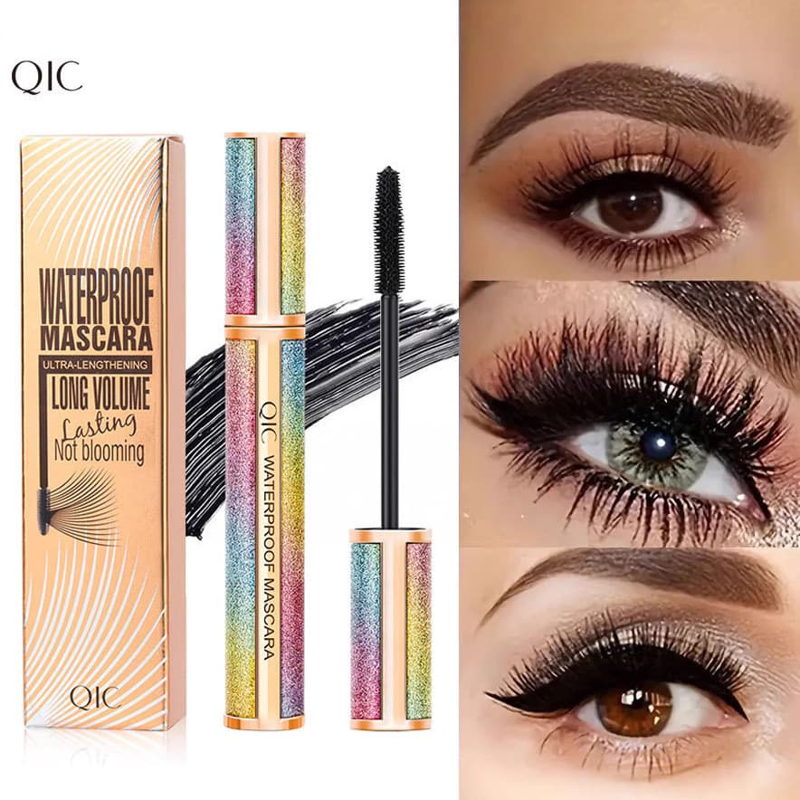 QIC Starry Sky Mascara 4D Long Mascara Grosso Curling À Prova D 'Água Sweatproof Maquiagem Sem Manchas