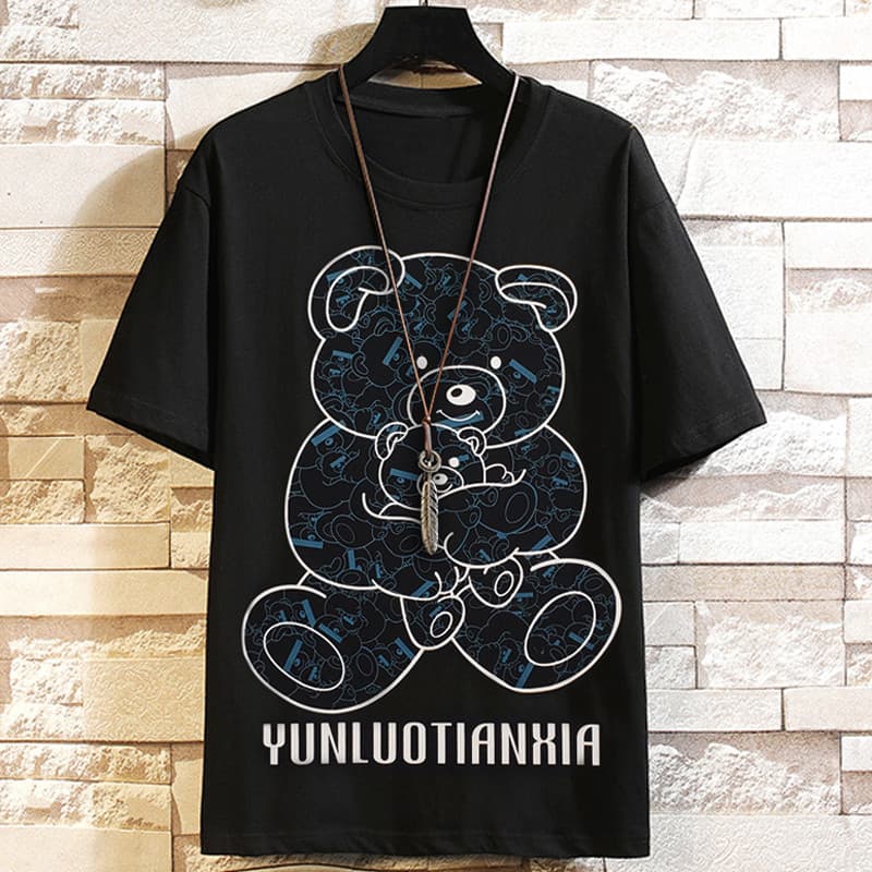 Extra Grande Tamanho Nacional Street Wear Fat Brother Guy Solto Top Esporte de Secamagem R