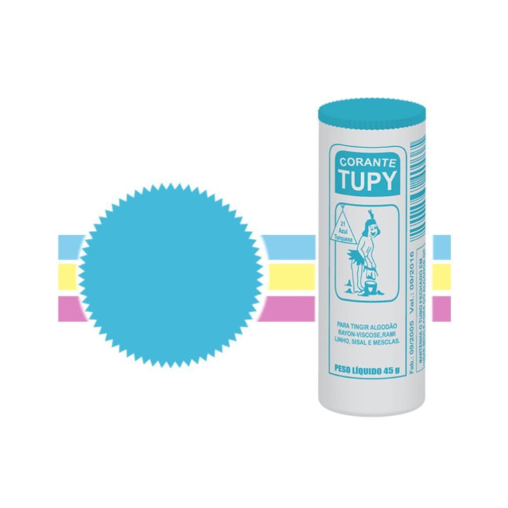 Corante n° 21 Azul Turquesa Tupy