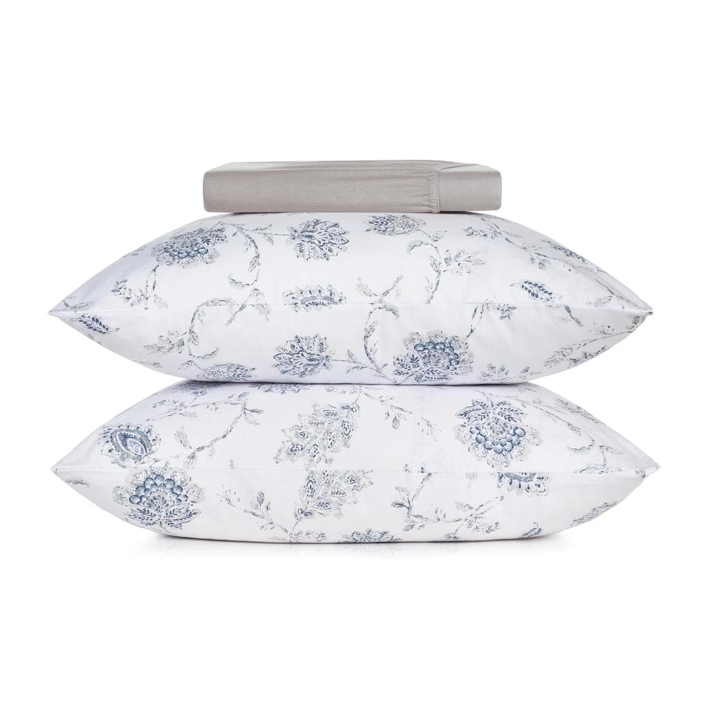 Jogo de Cama Queen 3 Peças Altenburg Malha Fio Penteado Celeste