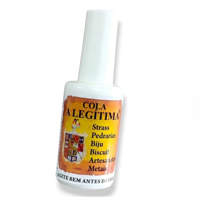 Cola Legítima Profissional Fixação Imbatível para Strass, Biscuit, Pedrarias, Metais biju artesanato