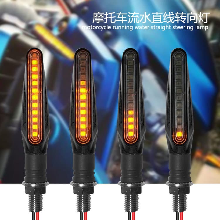 [Chebang] Acessórios modificados para motocicleta LED Sinal de mudança de direção de água corrente BWS Land Rover Turn L