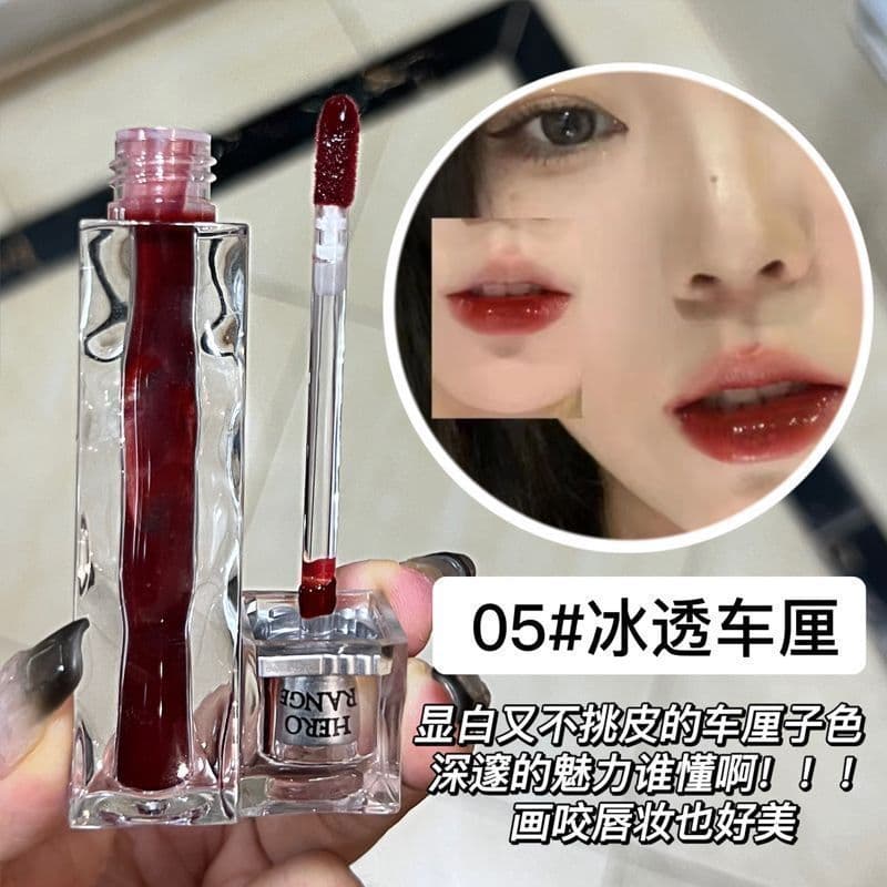 Dudu lábio gelo transparente brilho de água espelho esmalte labial estudante simples brilho labial batom puro desejo cla
