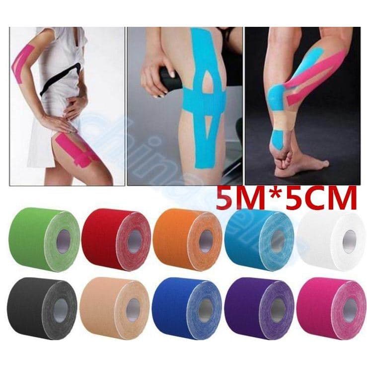 5cm * 5m basquete elástico efeito muscular remendo efeito Intramuscle remendo muscular esportes fisioterapia fita bandag